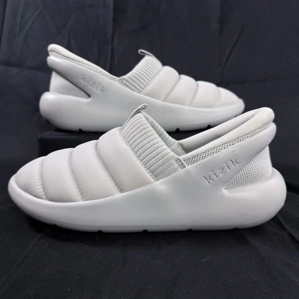 Kizik Mars Roamer Slip On‎ Shoes Size Men's 6 Women's 7.5 Grey Puffer Comfort